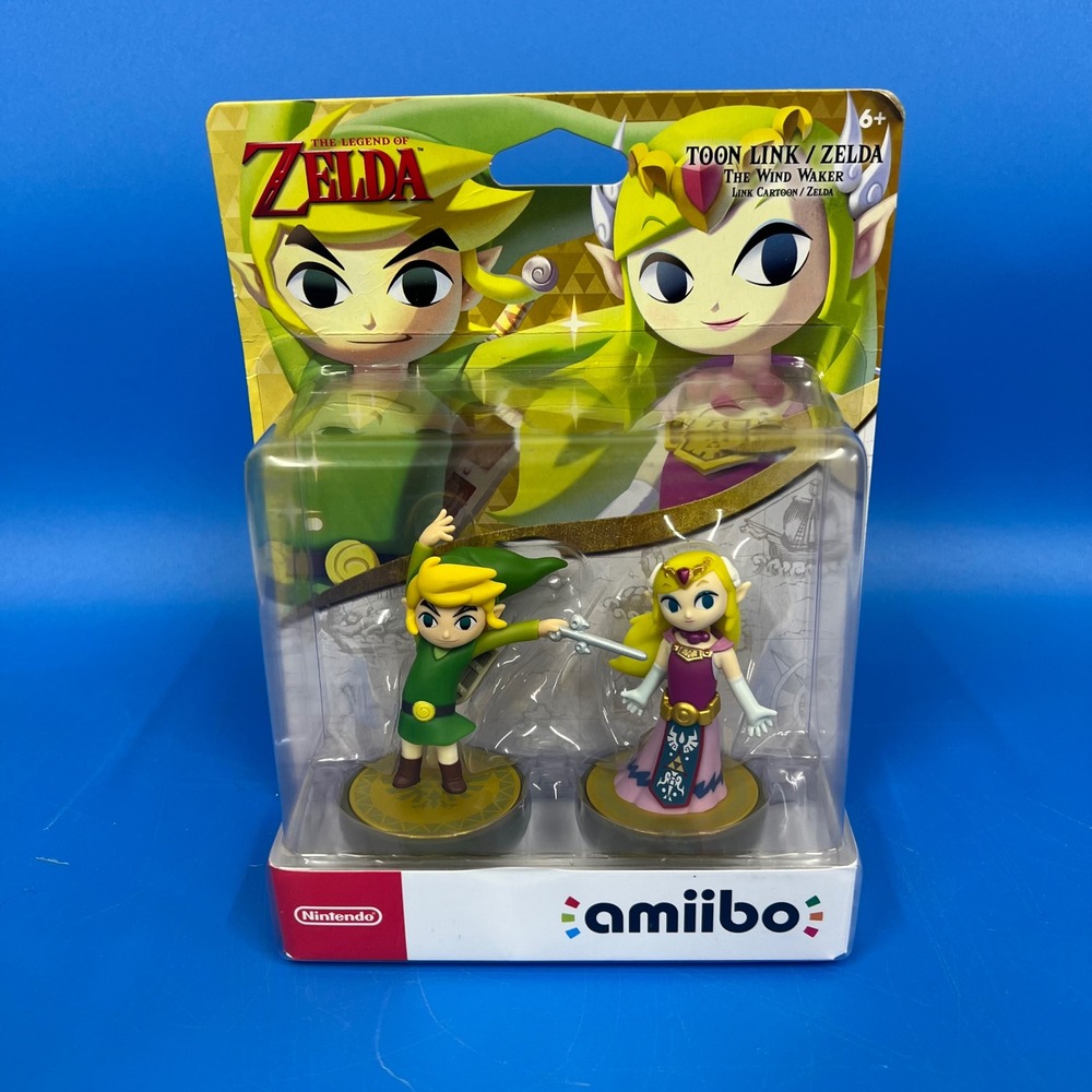 Nintendo amiibo Toon Link & Zelda Wind Waker 2-Pack Zelda Series NVL-E-AK2A-USZ
